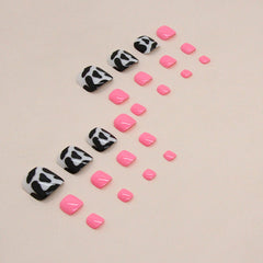 Press On Toe nails Set 16pcs/set F111