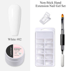 Nail art extension gel not stick to hands poly gel LM171-02