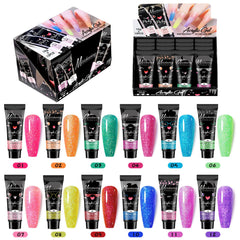12 colors flash Nail Extension Gel