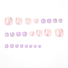 Press On Toe nails Set 24pcs/set JP1635