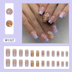 24pcs/Set Press On Nails W1327
