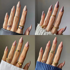 24pcs/Set Press On Nails JP2129