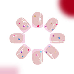 24pcs/Set Press On Nails C619