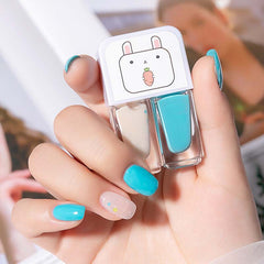 Dual Bottle Water-Based Nail Polish - Quick-Dry, Long-Lasting, Peel-Off, No UV Needed