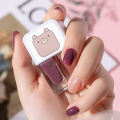 Dual Bottle Water-Based Nail Polish - Quick-Dry, Long-Lasting, Peel-Off, No UV Needed