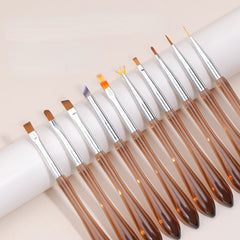 Stained Pen Halo Dye Painting Gradient Round Head French Special Phototherapy Pen