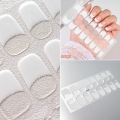 French Gel manicure Wraps Semi-Cured Gel Nail Wraps