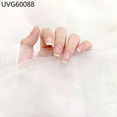 Semi-cured Gel Nail Wraps Transparent UVG60088
