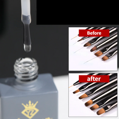 Nail polish gel brush remover