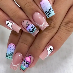 24pcs/Set Press On Nails W7