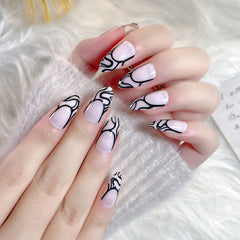 24pcs/Set Press On Nails XNPH1031