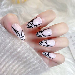 24pcs/Set Press On Nails XNPH1031