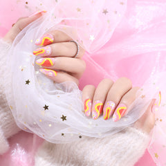 24pcs/Set Press On Nails XNPH1041