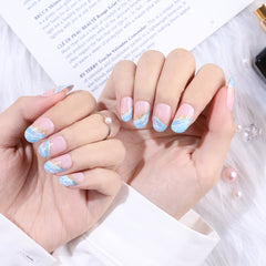 24pcs/Set Press On Nails XNPH1043