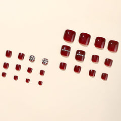 Press On Toe nails Set 24pcs/set XNT119