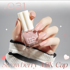 Peel-Off Nontoxic Quick-Dry Nude Sheer Glitter Water-Based Nail Polish