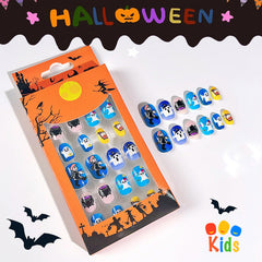 Mini press on nails for kids 24Pcs-12Size