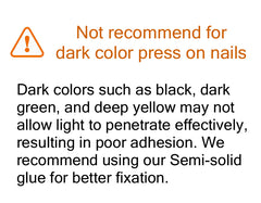 30g Toothpaste Solid Nail Glue Need Light Cured(Not recommend for dark color)for press on nails