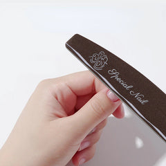 5 PCS Nail File Set - Includes Sponge File, Emery File, and Wooden File for Manicures