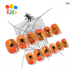 Mini press on nails for kids 24Pcs-12Size FNT-26