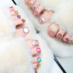 Press On Toe nails Set 24pcs/set XNT152