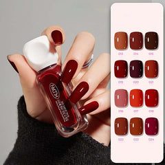 10ml Solid-Color Water-Based Nail Polish – Fast-Drying & Peelable Formula