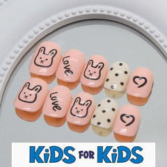 Mini Press On Nails 24pcs/Set K003