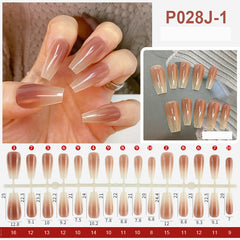 24pcs/set Press on nails P028J-4