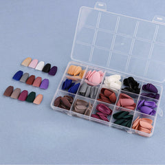 15 Colors 360pcs /Set Press On Nails 24pcs/Color FN12