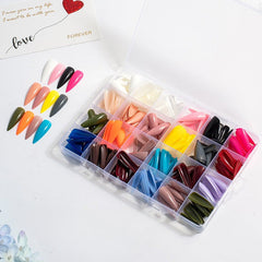 24 Colors 576 pcs /Set Press On Nails 24pcs/Color TF-004