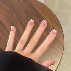 Natural & Flexible Press On Nails 24PCS/set HS-407