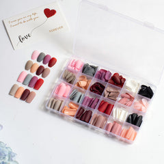 24 Colors 576 pcs /Set Press On Nails 24pcs/Color TF-025