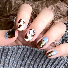 Nnatural & Flexible Press On Nails 24PCS/set 304