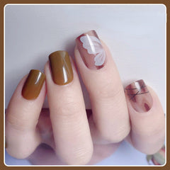 Nnatural & Flexible Press On Nails 24PCS/set HS-134