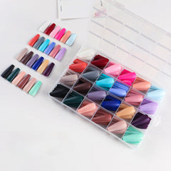 24 Colors 576 pcs /Set Press On Nails 24pcs/Color TF-034
