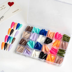 24 Colors 576 pcs /Set Press On Nails 24pcs/Color TF-018