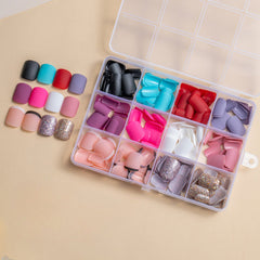 12 Colors288pcs /Set Press On Nails 24pcs/Color jfm-08