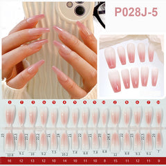 24pcs/set Press on nails P028J-4