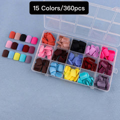 15 Colors 360pcs /Set Press On Nails 24pcs/Color FN20