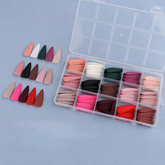 15 Colors 360pcs /Set Press On Nails 24pcs/Color FN04