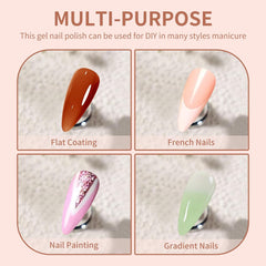 16 Colors Solid Gel Nail Polish Palette