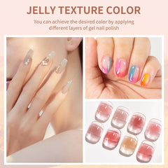 16 Colors Solid Gel Nail Polish Palette