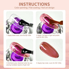 16 Colors Solid Gel Nail Polish Palette