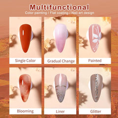 16 Colors Solid Gel Nail Polish Palette