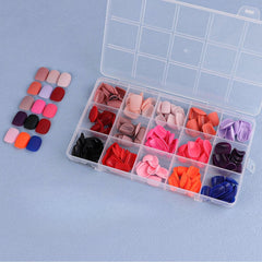15 Colors 360pcs /Set Press On Nails 24pcs/Color FN08