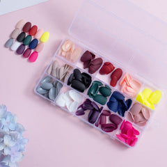 15 Colors 360pcs /Set Press On Nails 24pcs/Color FN22