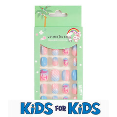 Mini Press On Nails For Kids 24 Pcs KPN1-47