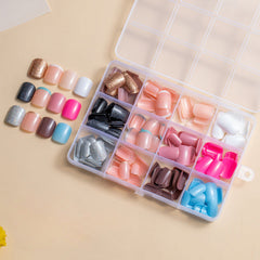 12 Colors288pcs /Set Press On Nails 24pcs/Color jfm-10