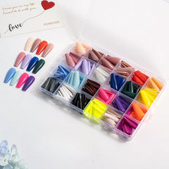 24 Colors 576 pcs /Set Press On Nails 24pcs/Color TF-006