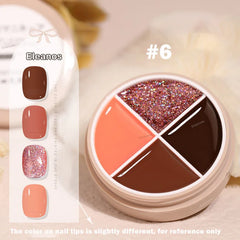 4 Colors Solid Nail Gel color6